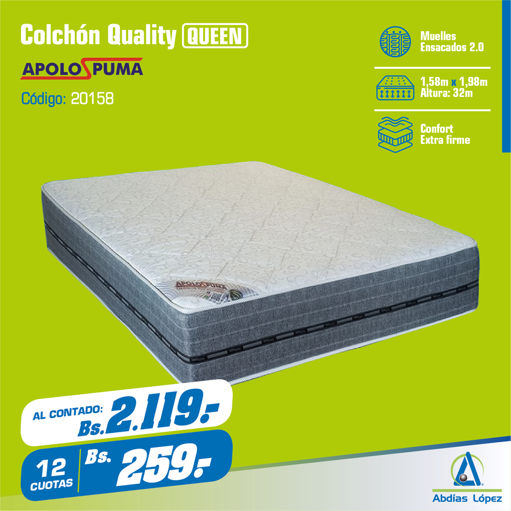 COLCHON QUALITY EXTRAFIRME 32CMX1,88MX1,38M C Z P-11007468