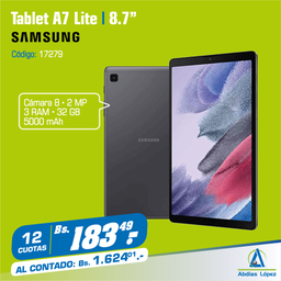 [I-17279] TABLET TAB A7 LITE 32GB SAMSUNG P-SM-T225