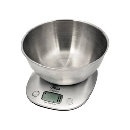 [I-16808] BASCULA DE COCINA UFESA 1 A 10K. ACERO INOX P-BC1700