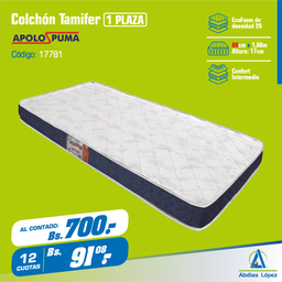 [I-17781] COLCHON TAMIFER 17CMX1.88MX88CM PT EXP P-11006664