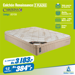 [I-20159] COLCHON NEW RENAISSANCE FIRM 35CMX1.8MMX1.38M P-11003049